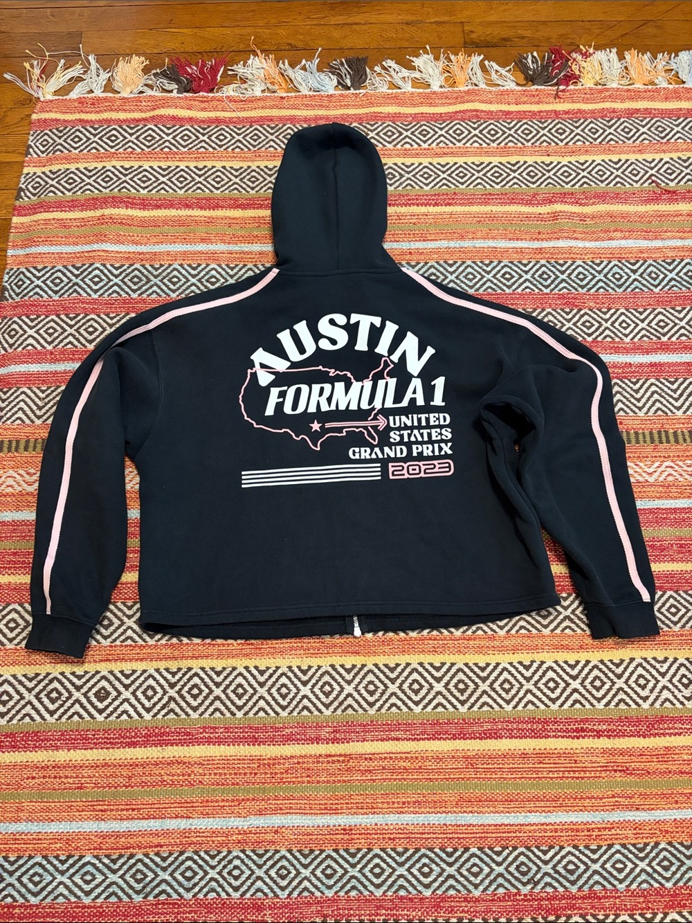 Austin Formula One F1 Grand Prix 2023 black zip hoodie small